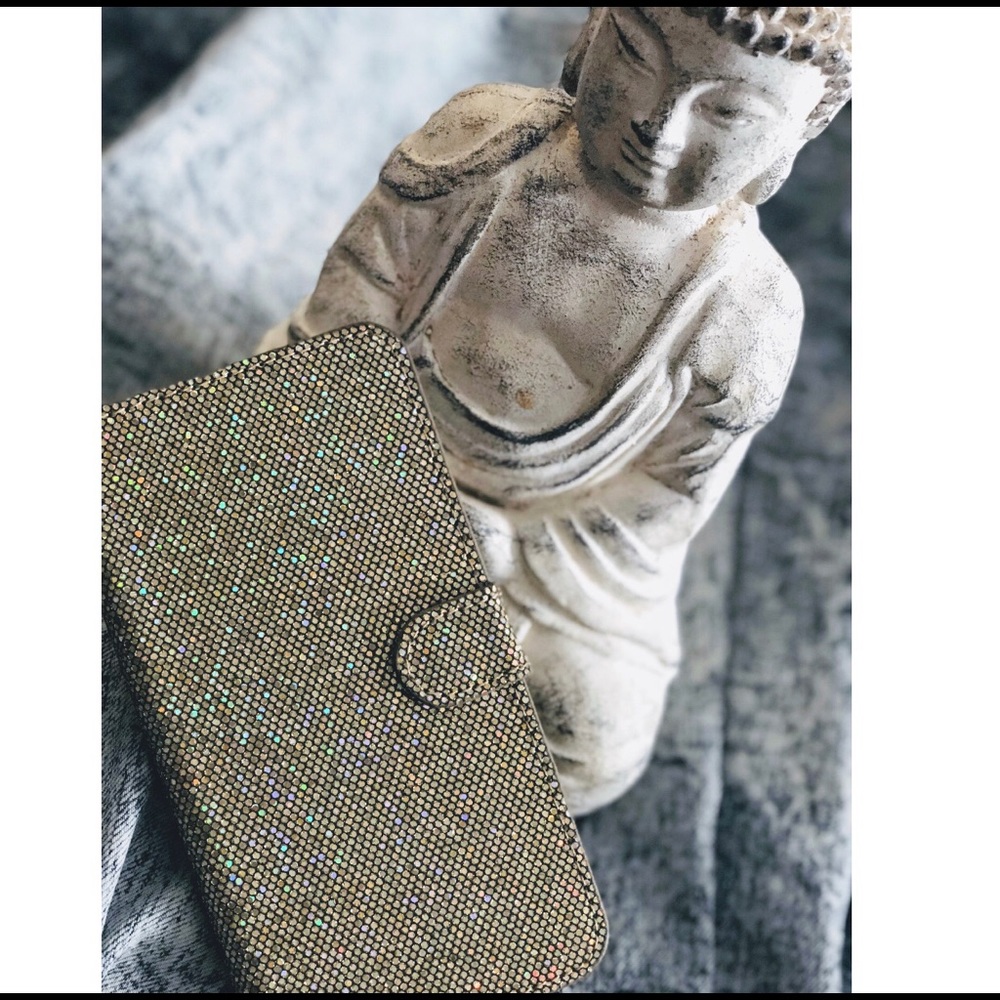 I phone 6s sparkling gold phone case